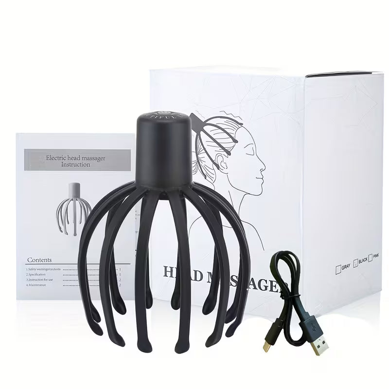 relieve tension stress with this electric head massager octopus scratcher deep relaxation fatigue relief 7
