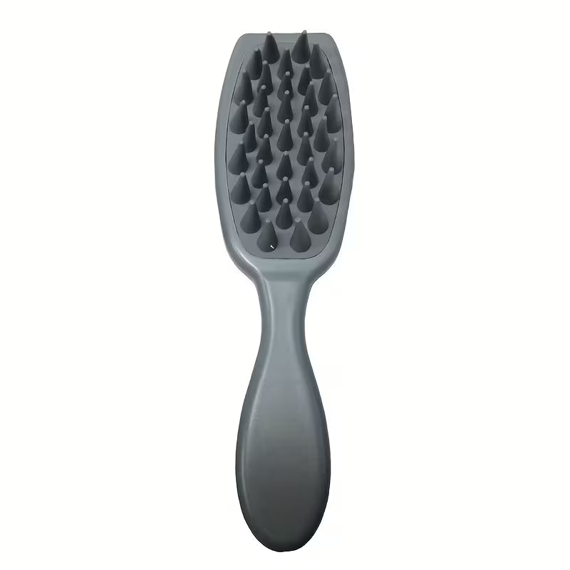 head scalp massager shampoo hair detangling brushes portable bath brush travel bath tool grey -1