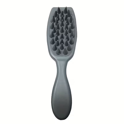 head scalp massager shampoo hair detangling brushes portable bath brush travel bath tool grey -1