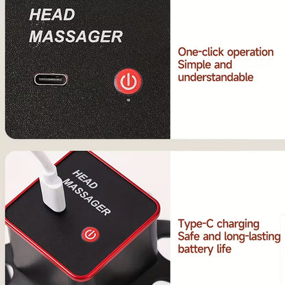 electric octopus claw scalp massager usb rechargeable   adjustable portable     for   massage experience ideal gift for   men and women 7