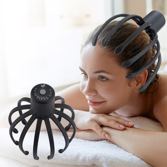 relieve tension stress with this electric head massager octopus scratcher   deep relaxation fatigue relief 0