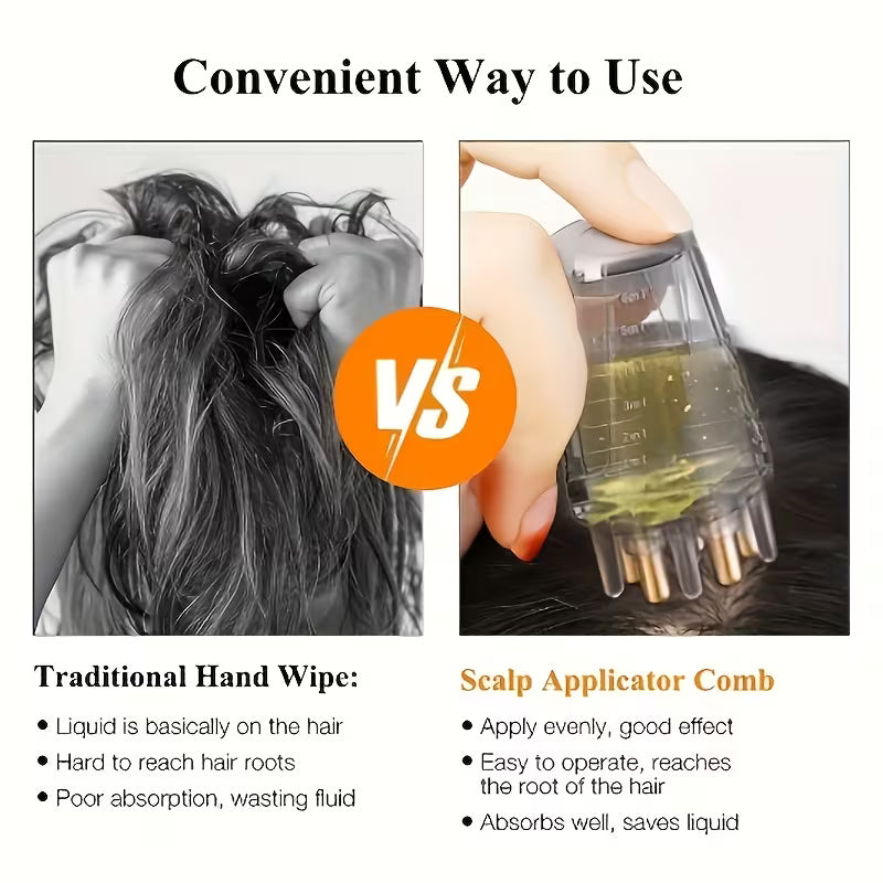 1pc portable handheld essential oil roller massage comb small stainless steel brush with abs plastic handle   grey suitable for normal hair types 7
