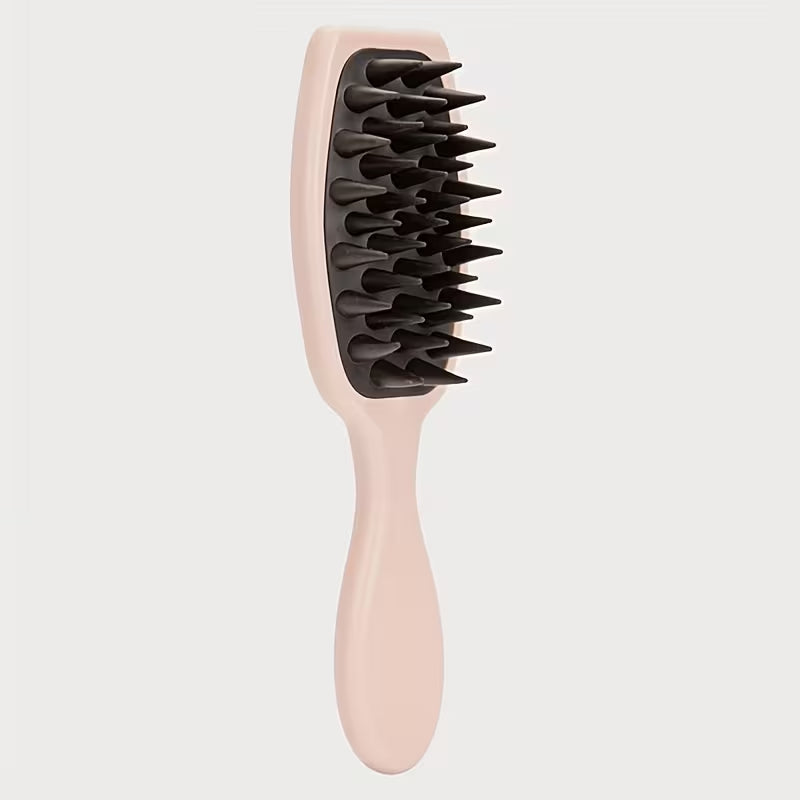 head scalp massager shampoo hair detangling brushes portable bath brush travel bath tool lotus root powder with black teeth 13