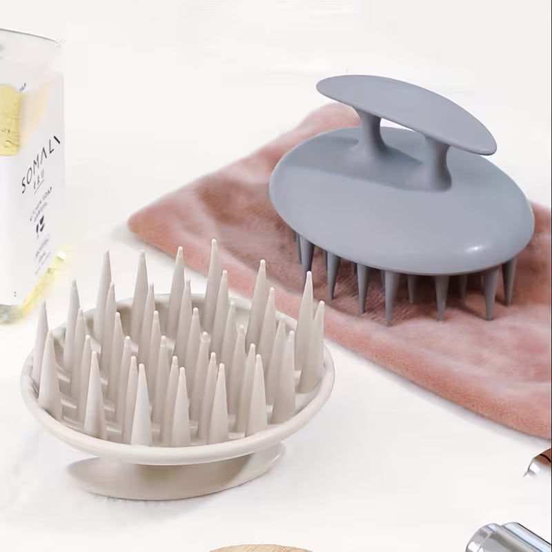 silicone scalp massage brush hair washing tool scalp cleaning comb   scratcher 6