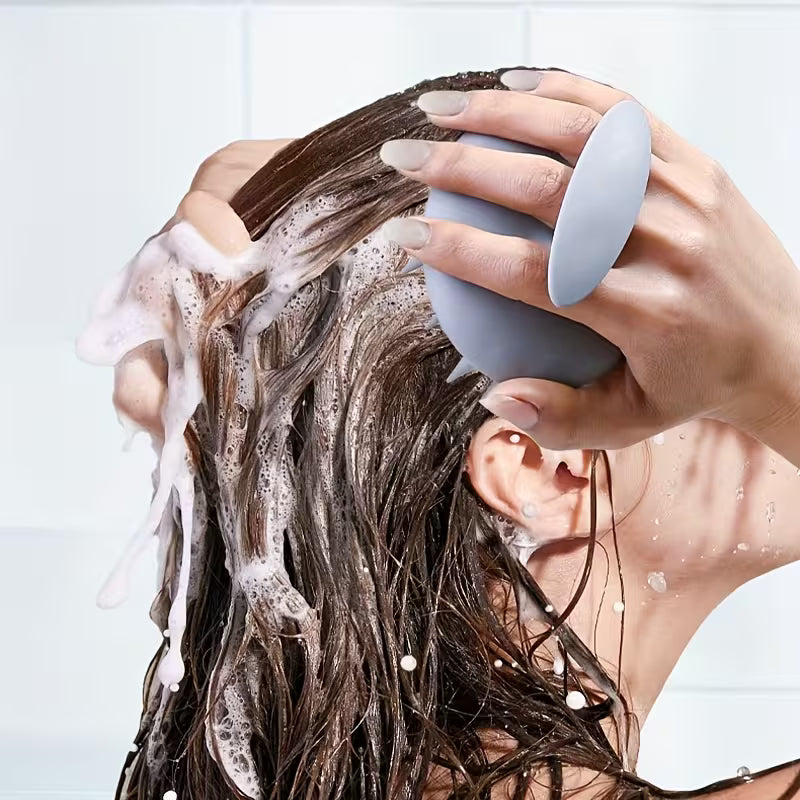 silicone scalp massage brush hair washing tool scalp cleaning comb   scratcher 1