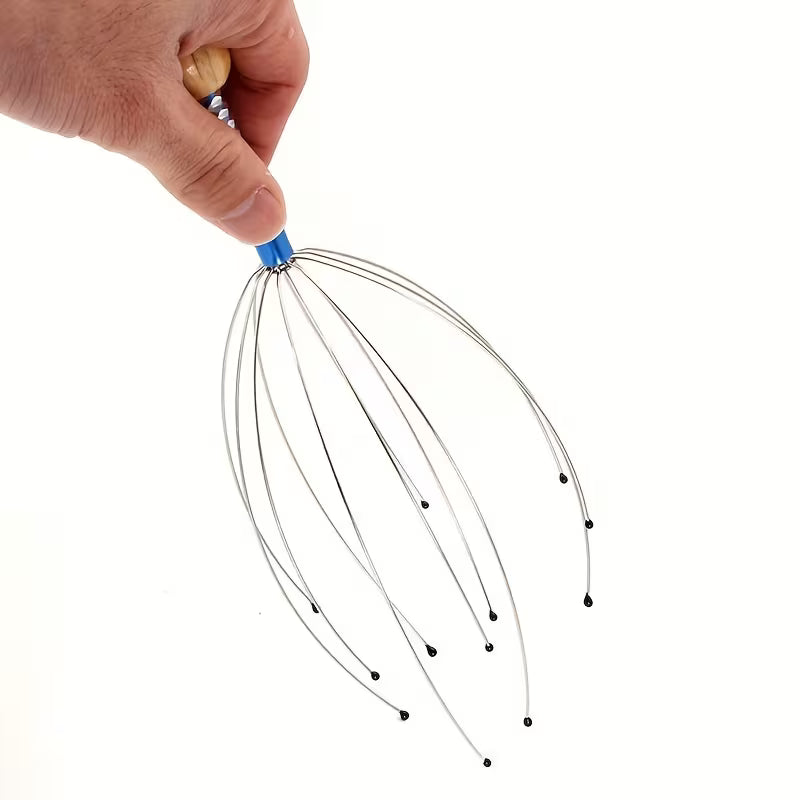 1pc octopus scalp massager octopus massage claw manual head massager head grabber 8