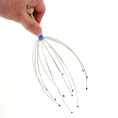 1pc octopus scalp massager octopus massage claw manual head massager head grabber 8