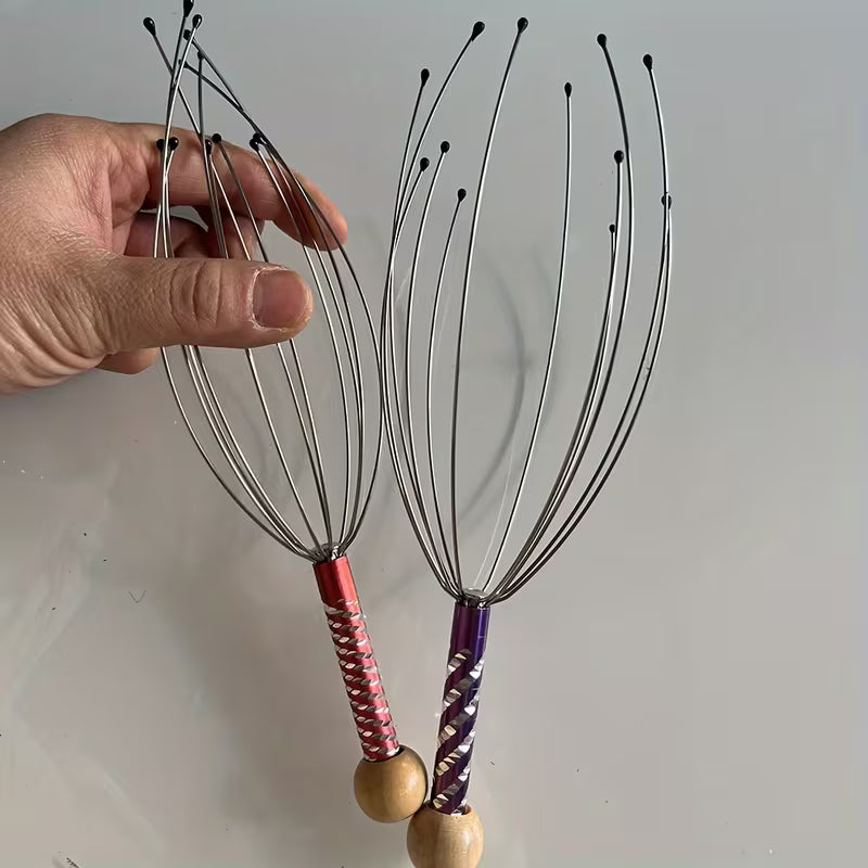 1pc octopus scalp massager octopus massage claw manual head massager head grabber 3