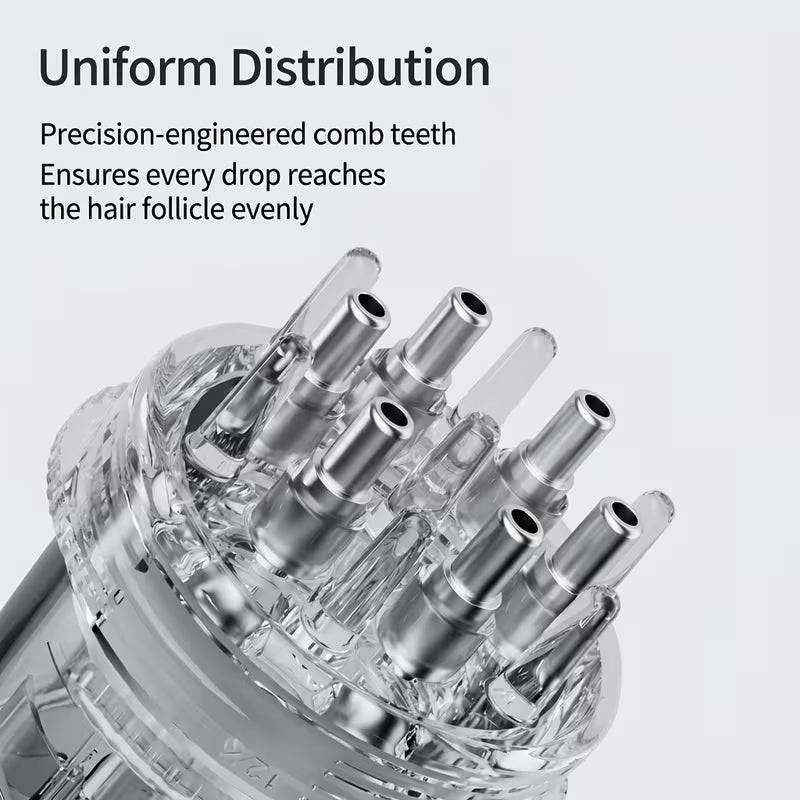 large capacity 20ml creamy scalp massage comb with graduated scale for precise dosing massages the scalp to   absorption   infusing hair   for   coverage scalp serum applicator 5