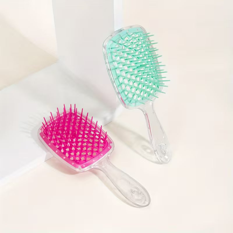 hollow mesh comb for wet and dry use scalp massaging hair   hairdressing tool head massager comb 1
