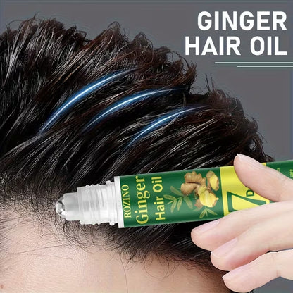 7 day ginger hair care essential oil scalp strengthening serum nourishes repairs soothes controls oil and adds volume removes loose   flakes repairs split damaged ends prevents splitting and breakage instantly repairs frizz 7