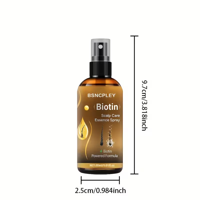 30ml biotin hair   with biotin ginger extract and grape seed oil moisturizing for dry damaged hair and scalp massage oil 3