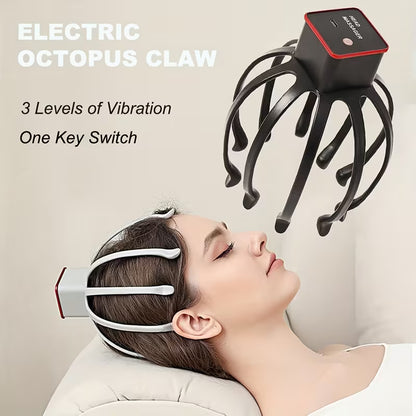 electric octopus claw scalp massager usb rechargeable   adjustable portable     for   massage experience ideal gift for   men and women 0