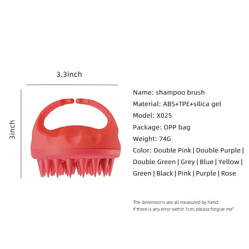 new   washing massage brush multifunctional scalp massage soft tooth comb household hair washing brush hair care tool   durable plastic bristles hair care accessory home   3