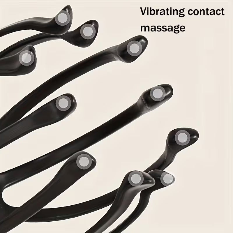 electric octopus claw scalp massager usb rechargeable   adjustable portable     for   massage experience ideal gift for   men and women 4