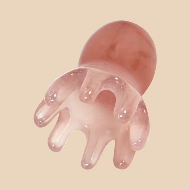 1pc resin octopus comb cute head massager hair care meridian scrapping scalp   spa scrapping healthy massage tool   -1