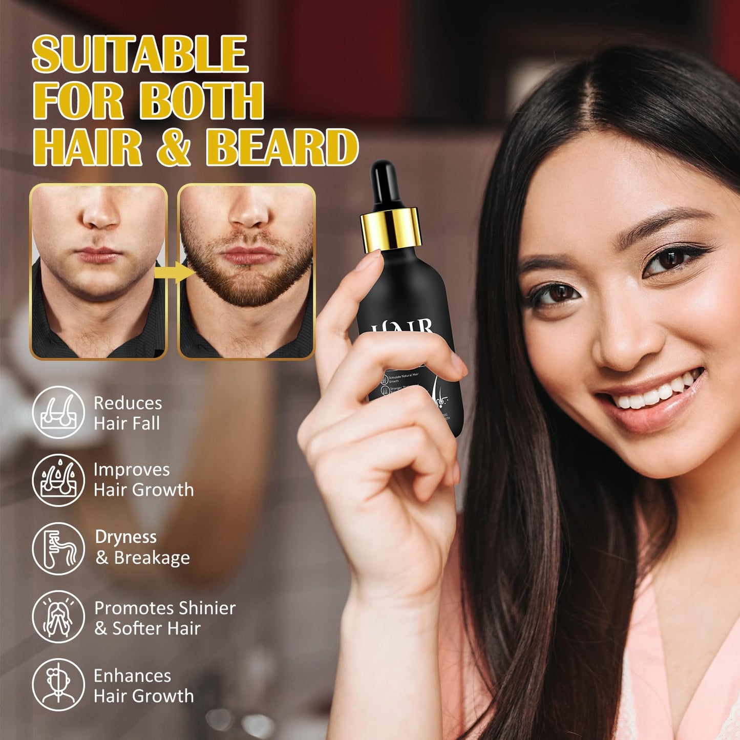 Hair Growth Oil and Derma Roller 0.25mm Scalp Kit