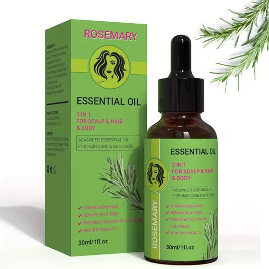 rosemary oil for scalp hair body care 3in 1 for strengthens hair eyelashes moisture body with rosemary jojoba biotin olive fruit   and   flower plant extract for christmas gift mums gift glass   0