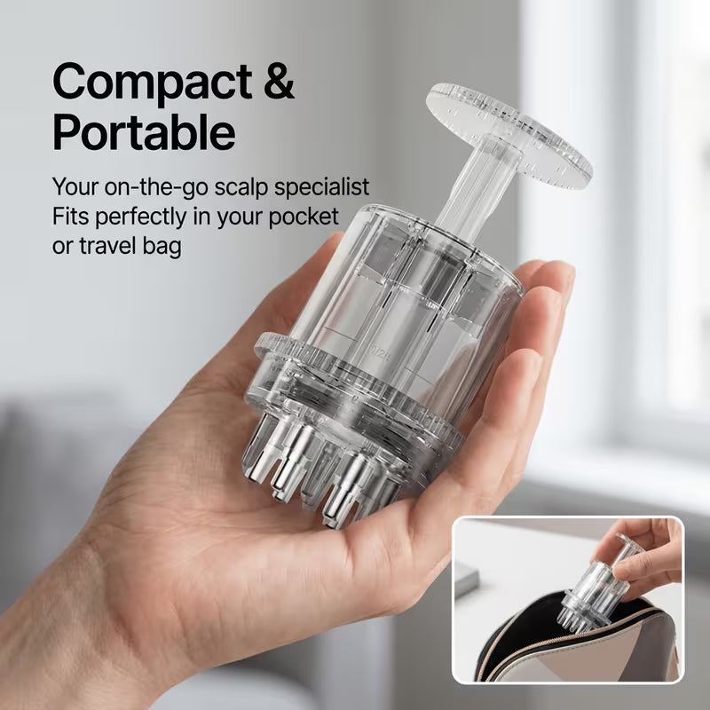 large capacity 20ml creamy scalp massage comb with graduated scale for precise dosing massages the scalp to   absorption   infusing hair   for   coverage scalp serum applicator 3
