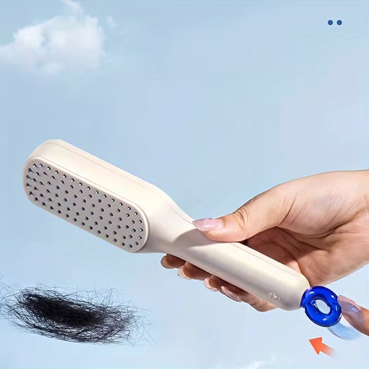 a retractable magic hairbrush   the scalp without damaging hair portable hair massage comb household anti static smoothing   0