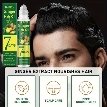 7 day ginger hair care essential oil scalp strengthening serum nourishes repairs soothes controls oil and adds volume removes loose   flakes repairs split damaged ends prevents splitting and breakage instantly repairs frizz Product details 6