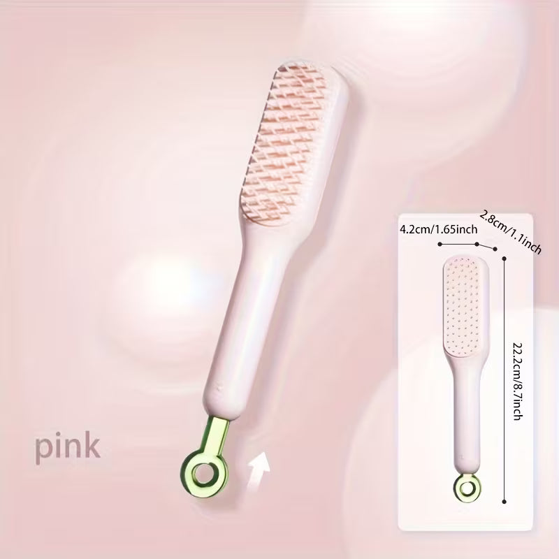 a retractable magic hairbrush   the scalp without damaging hair portable hair massage comb household anti static smoothing brush   -1