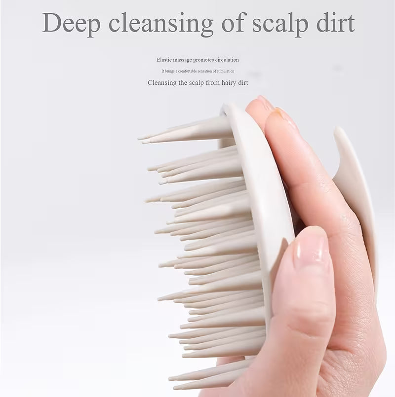silicone scalp massage brush hair washing tool scalp cleaning comb   scratcher Product details 1
