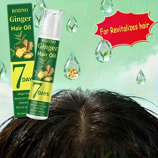 7 day ginger hair care essential oil scalp strengthening serum nourishes repairs soothes controls oil and adds volume removes loose   flakes repairs split damaged ends prevents splitting and breakage instantly repairs frizz 0