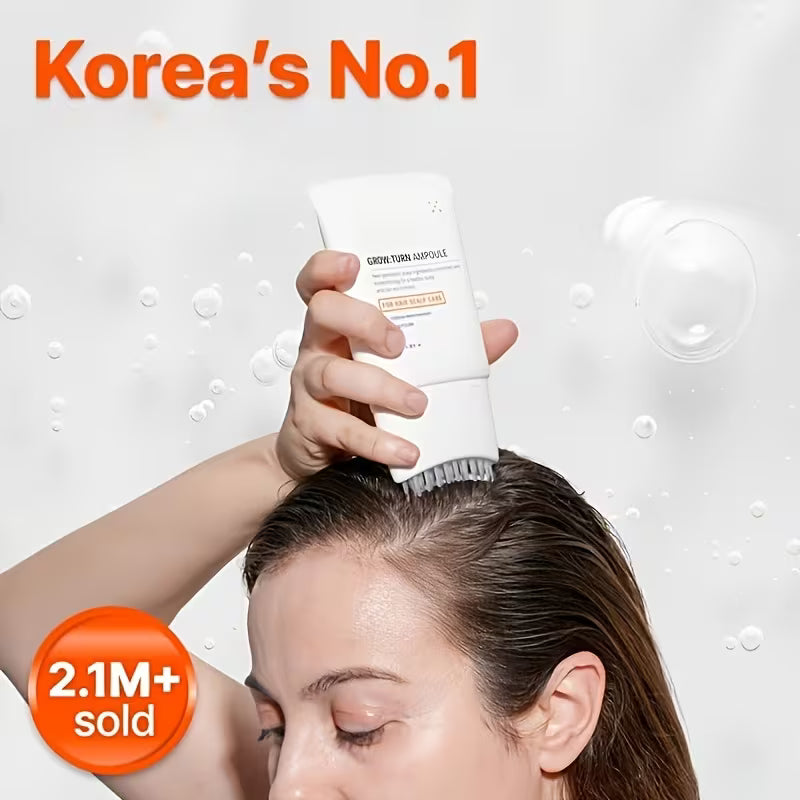 hair care essence liquid containing   exocrine complex built in accurate scalp massage brush no spice formula   designed for dry itchy and sensitive scalp   fine   plump   absorption dry and wet dual 1