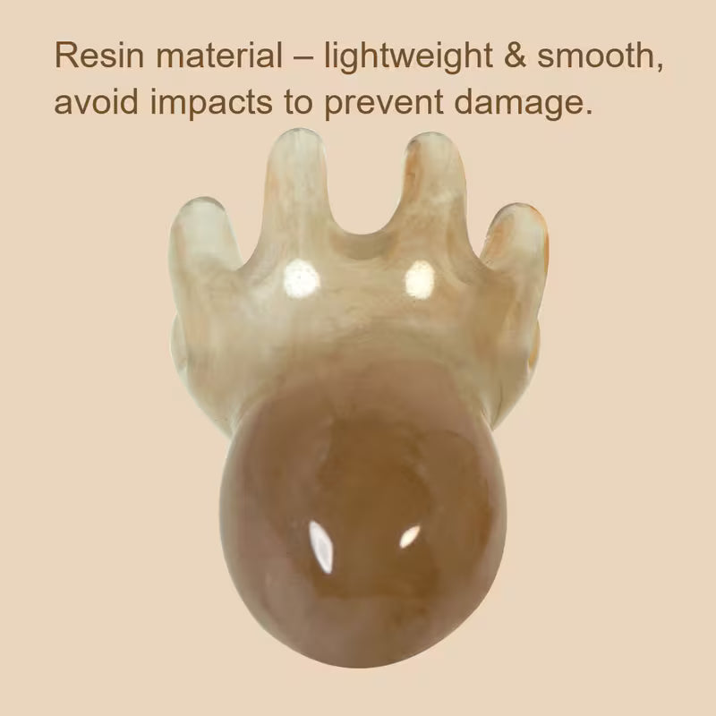 1pc resin octopus comb cute head massager hair care meridian scrapping scalp   spa scrapping healthy massage tool 4