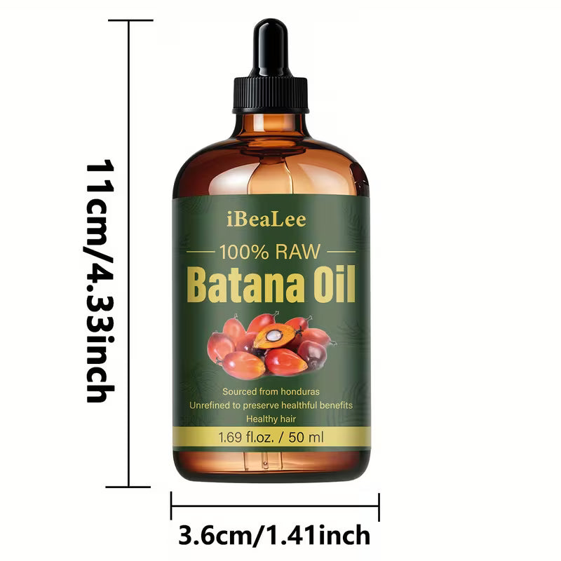ibealee natural batana oil 50 ml cold pressed moisturizing scalp essential oil for hair eyelashes and eyebrows deep strengthens and repairs damaged dry frizzy hair suitable for all hair types 3
