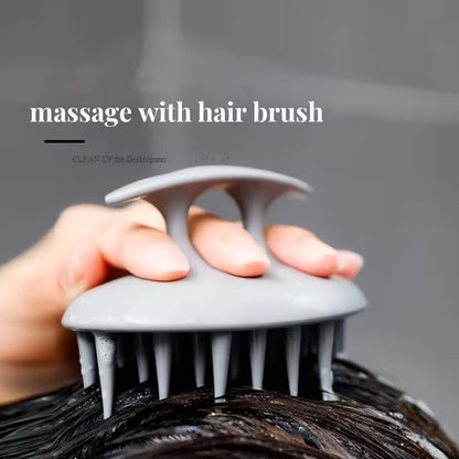 silicone scalp massage brush hair washing tool scalp cleaning comb   scratcher 2