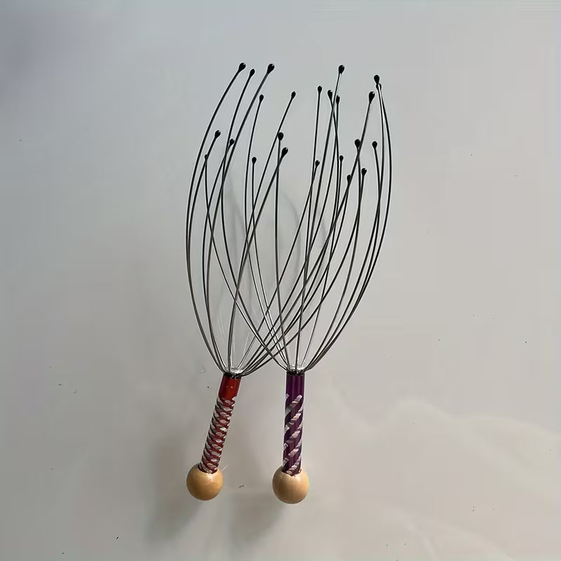 1pc octopus scalp massager octopus massage claw manual head massager head grabber 6