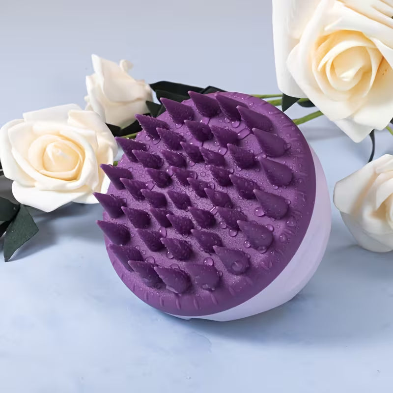 new   washing massage brush multifunctional scalp massage soft tooth comb household hair washing brush hair care tool   durable plastic bristles hair care accessory home   2