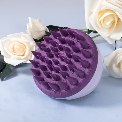 new   washing massage brush multifunctional scalp massage soft tooth comb household hair washing brush hair care tool   durable plastic bristles hair care accessory home   2