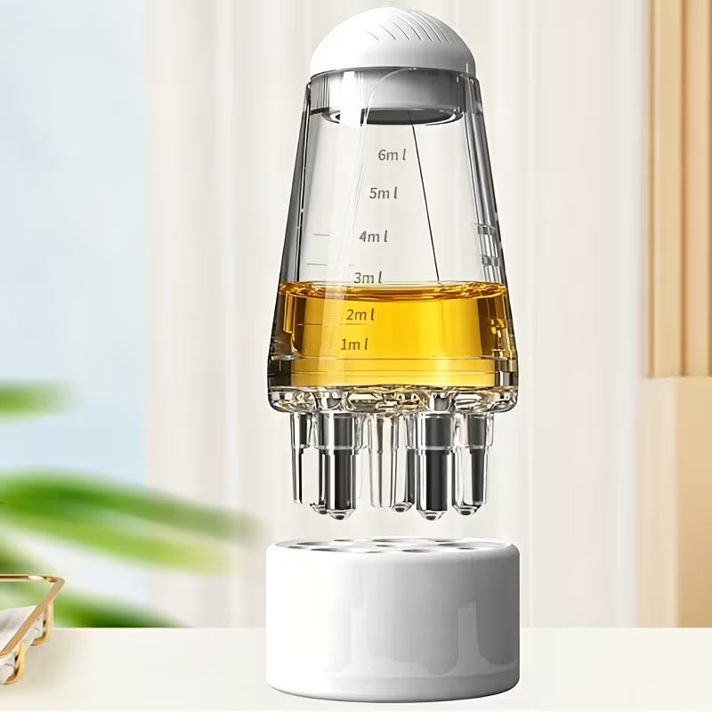 1pc生发液按摩导入器 - 透明可视储液，钢珠滚动出液，用于头皮滋养、促进毛发生长护理 6