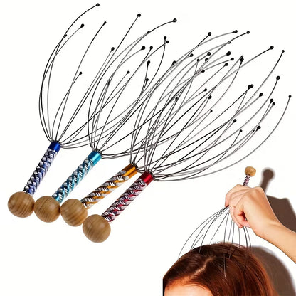 1pc octopus scalp massager octopus massage claw manual head massager head grabber 0
