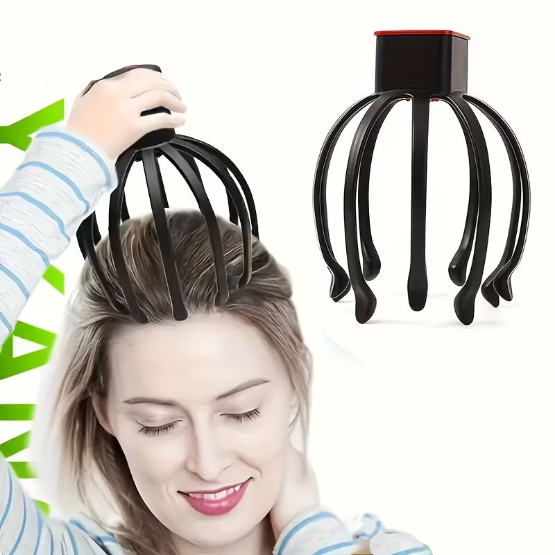 electric octopus claw scalp massager usb rechargeable   adjustable portable     for   massage experience ideal gift for   men and women 5