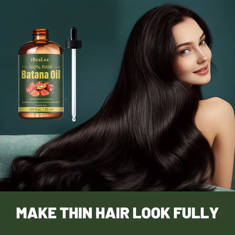 ibealee natural batana oil 50 ml cold pressed moisturizing scalp essential oil for hair eyelashes and eyebrows deep strengthens and repairs damaged dry frizzy hair suitable for all hair types 6
