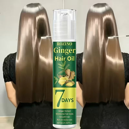 7 day ginger hair care essential oil scalp strengthening serum nourishes repairs soothes controls oil and adds volume removes loose   flakes repairs split damaged ends prevents splitting and breakage instantly repairs frizz 2
