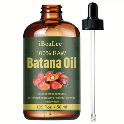 ibealee natural batana oil 1 69 oz cold pressed moisturizing scalp essential oil for hair eyelashes and eyebrows deep strengthens and repairs damaged dry frizzy hair suitable for all hair types 1pc -1