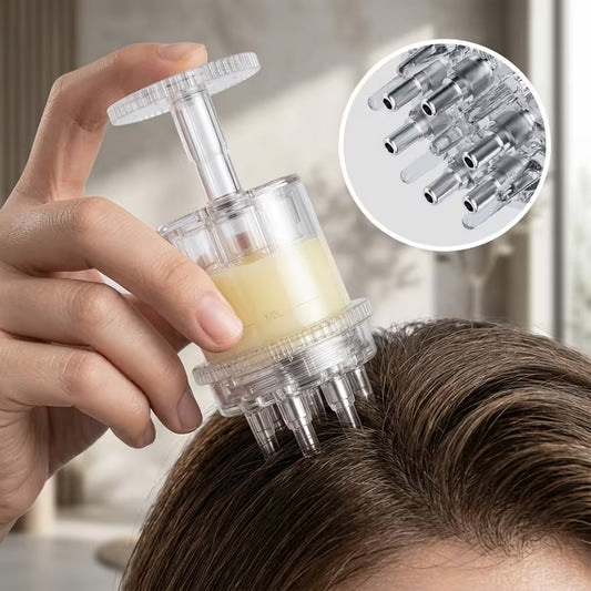 large capacity 20ml creamy scalp massage comb with graduated scale for precise dosing massages the scalp to   absorption   infusing hair   for   coverage scalp serum applicator 0