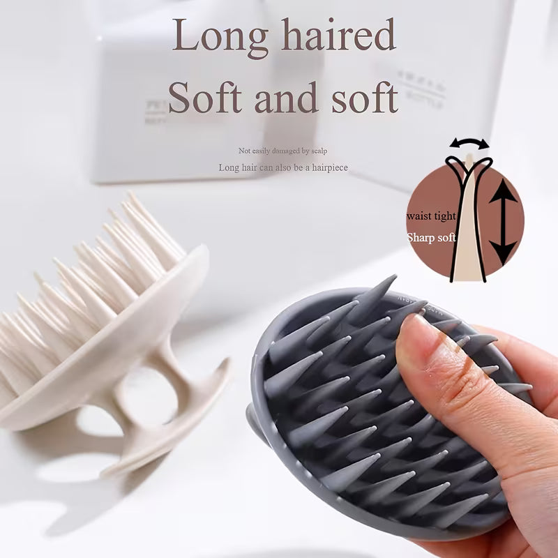 silicone scalp massage brush hair washing tool scalp cleaning comb   scratcher 3