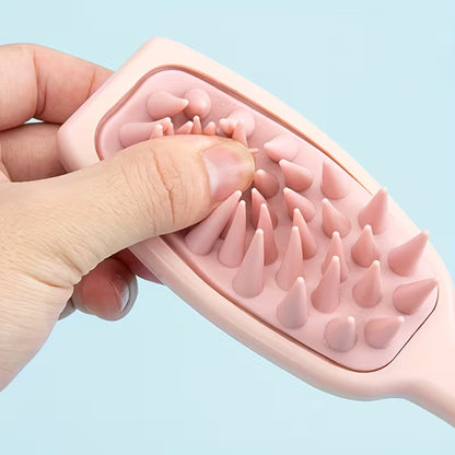 head scalp massager shampoo hair detangling brushes portable bath brush travel bath tool 6