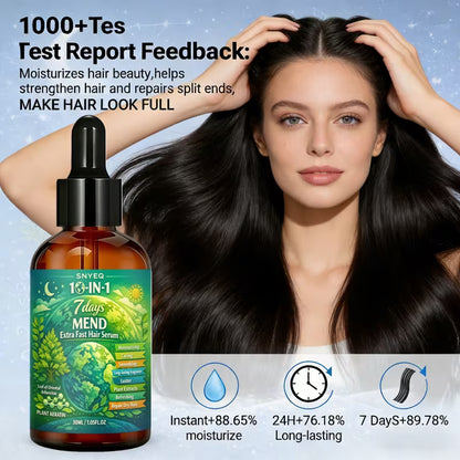 7 days extreme fast hair serum with rosemary biotin   for hair strengthen   scalp   dry damage works on all hair types winter care holiday gift 2