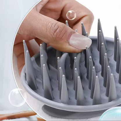 silicone scalp massage brush hair washing tool scalp cleaning comb   scratcher 7