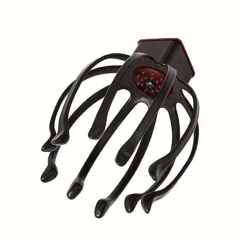 electric octopus claw scalp massager usb rechargeable   adjustable portable     for   massage experience ideal gift for   men and women black -1