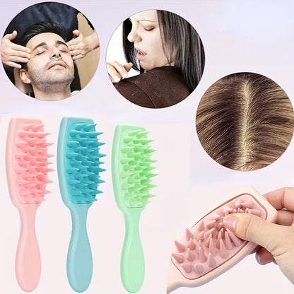 head scalp massager shampoo hair detangling brushes portable bath brush travel bath tool 1