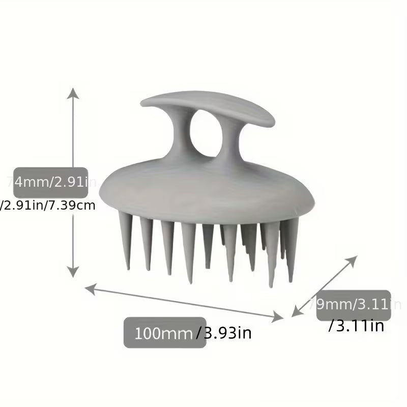 silicone scalp massage brush hair washing tool scalp cleaning comb   scratcher 5