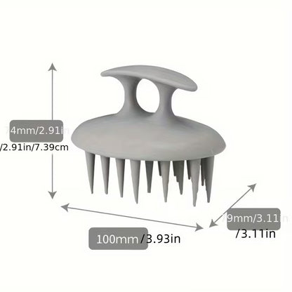 silicone scalp massage brush hair washing tool scalp cleaning comb   scratcher 5